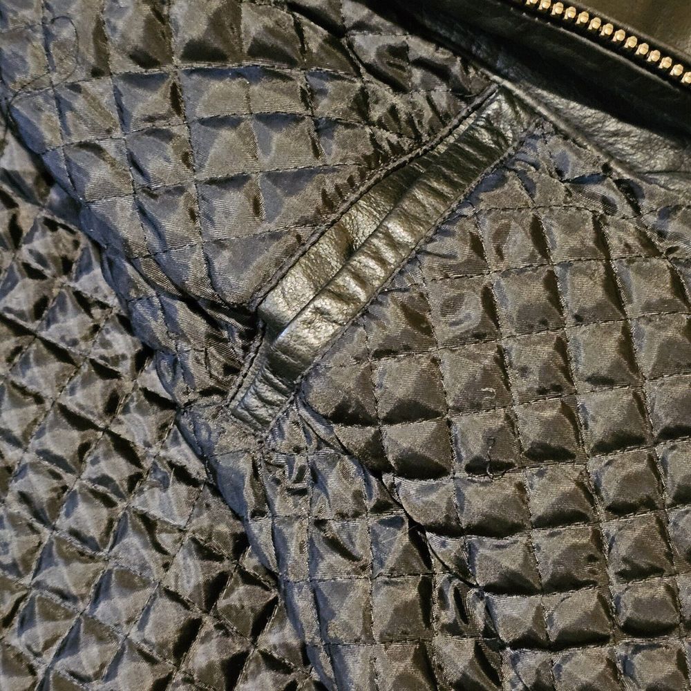Men's Vintage Members Only Soft Black Leather Jacket Size XL - Picture 10 of 12